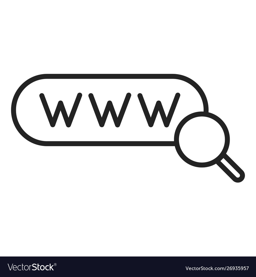 Search web icons in line style seo analytics vector image Search web icons in line style seo analytics