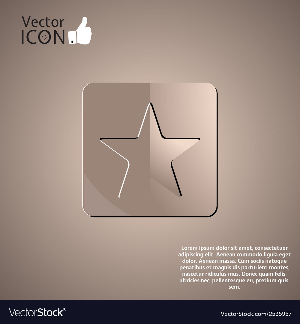 Star button on the background