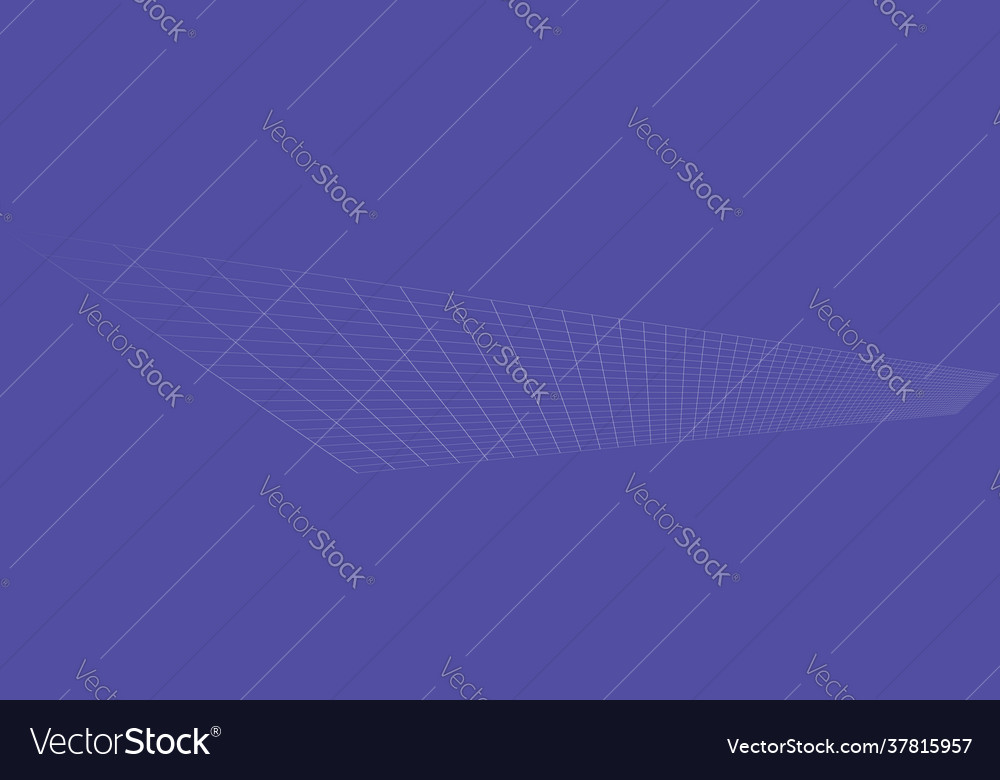 Tilted skew 3d grid mesh