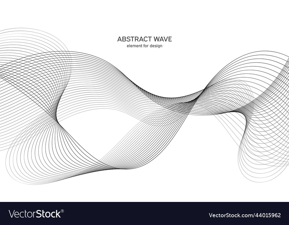 Abstract wave element for design digital