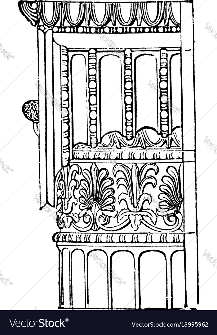 Ionic angle column from the temple of minerva