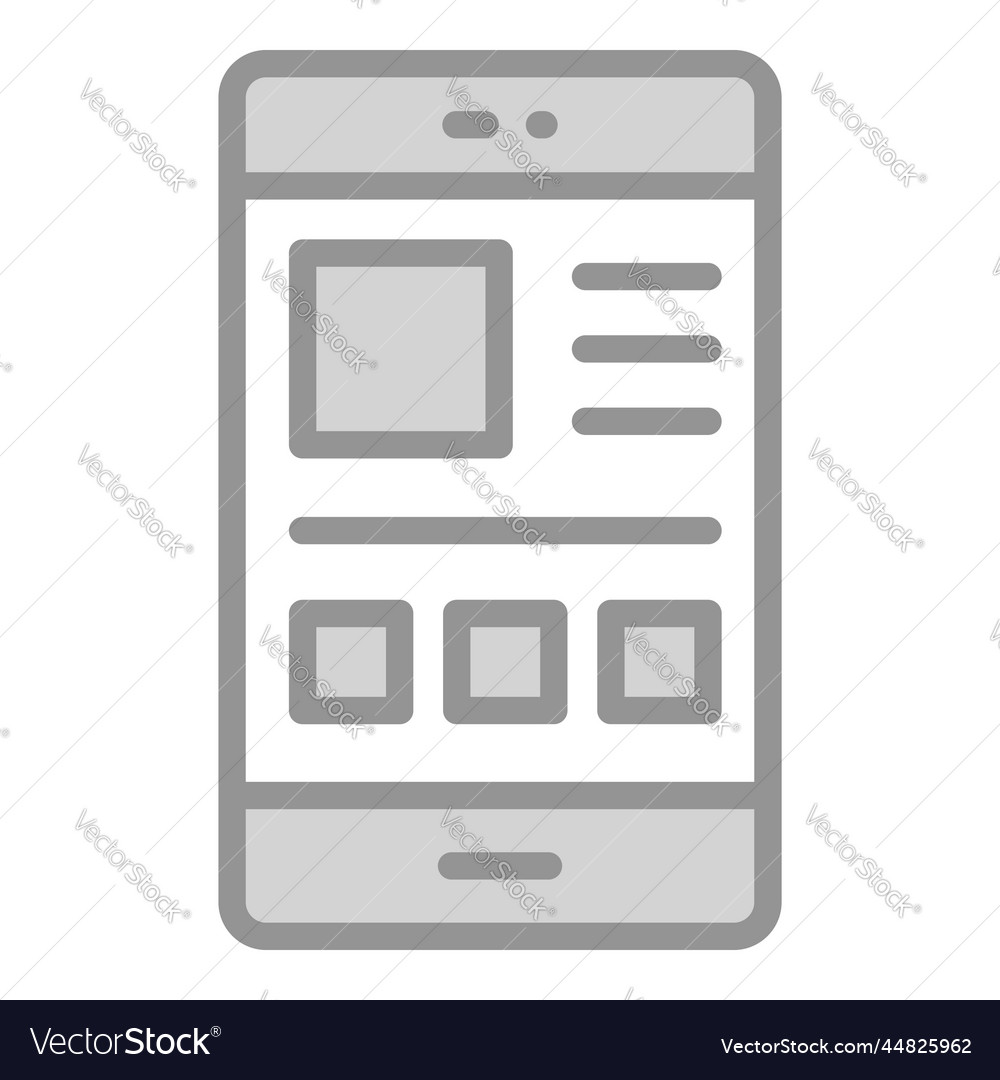 Layout icon user interface as a simple sign