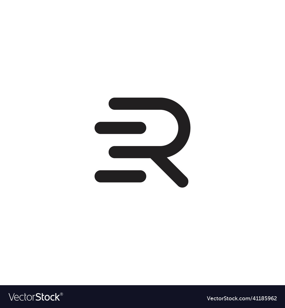 Letter r logo design concept