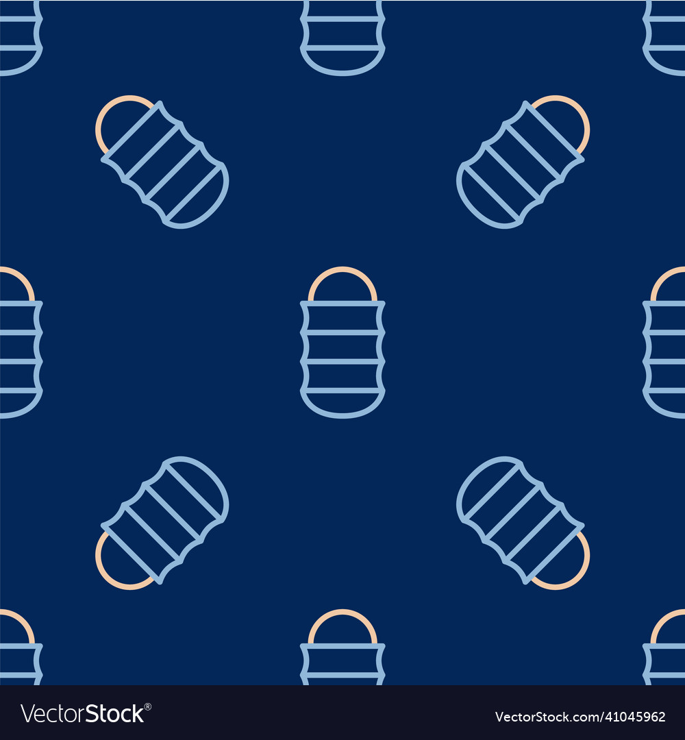 Line fishing net icon isolated seamless pattern
