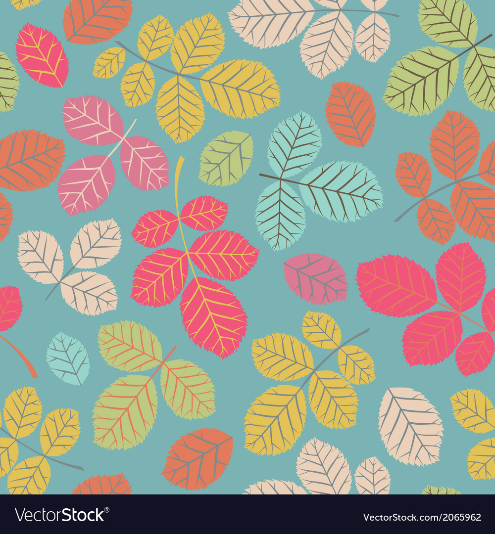 Seamless pattern with leaf abstract texture