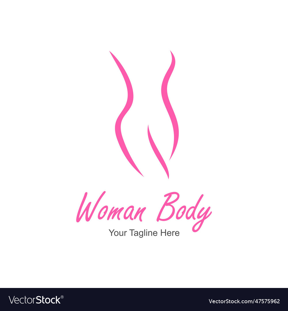 Women Body Line Logo Royalty Free Vector Image