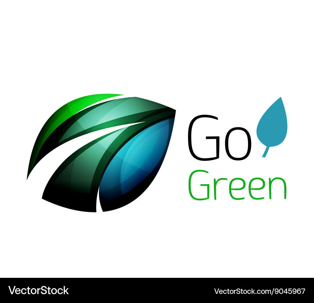 Abstract leaf icon Royalty Free Vector Image - VectorStock