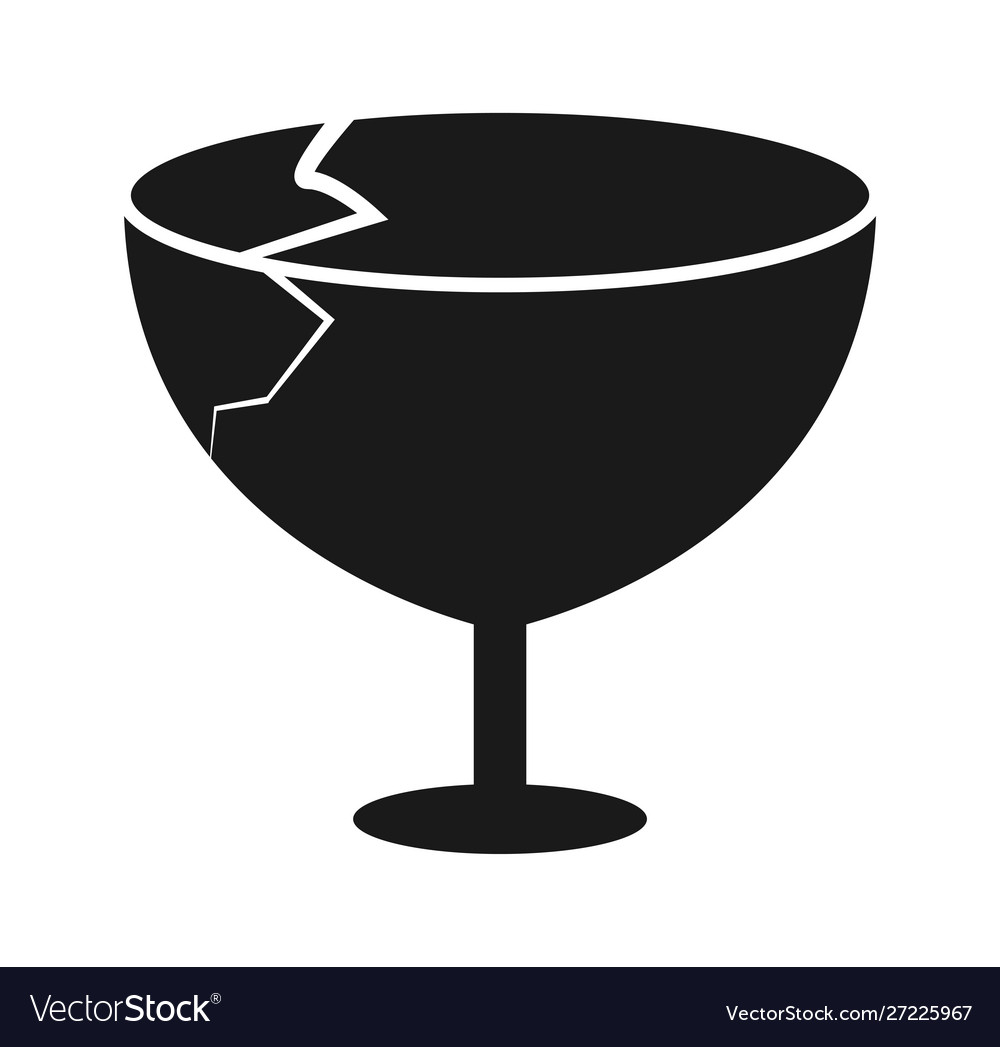 Fragile object icon vector image Fragile object icon