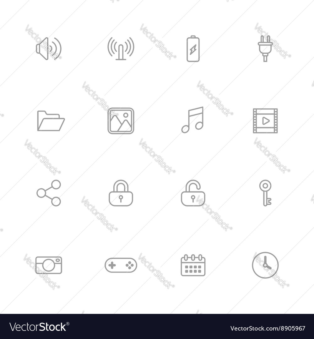 Line Icon Set - Web & App