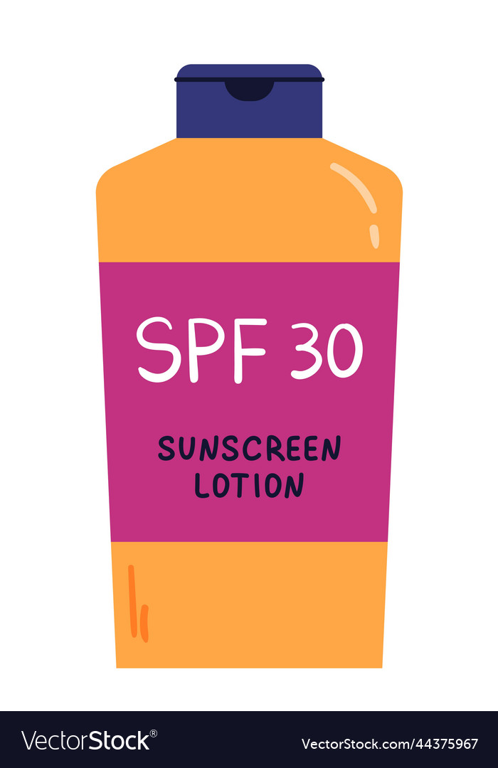 Spf cream icon Royalty Free Vector Image - VectorStock