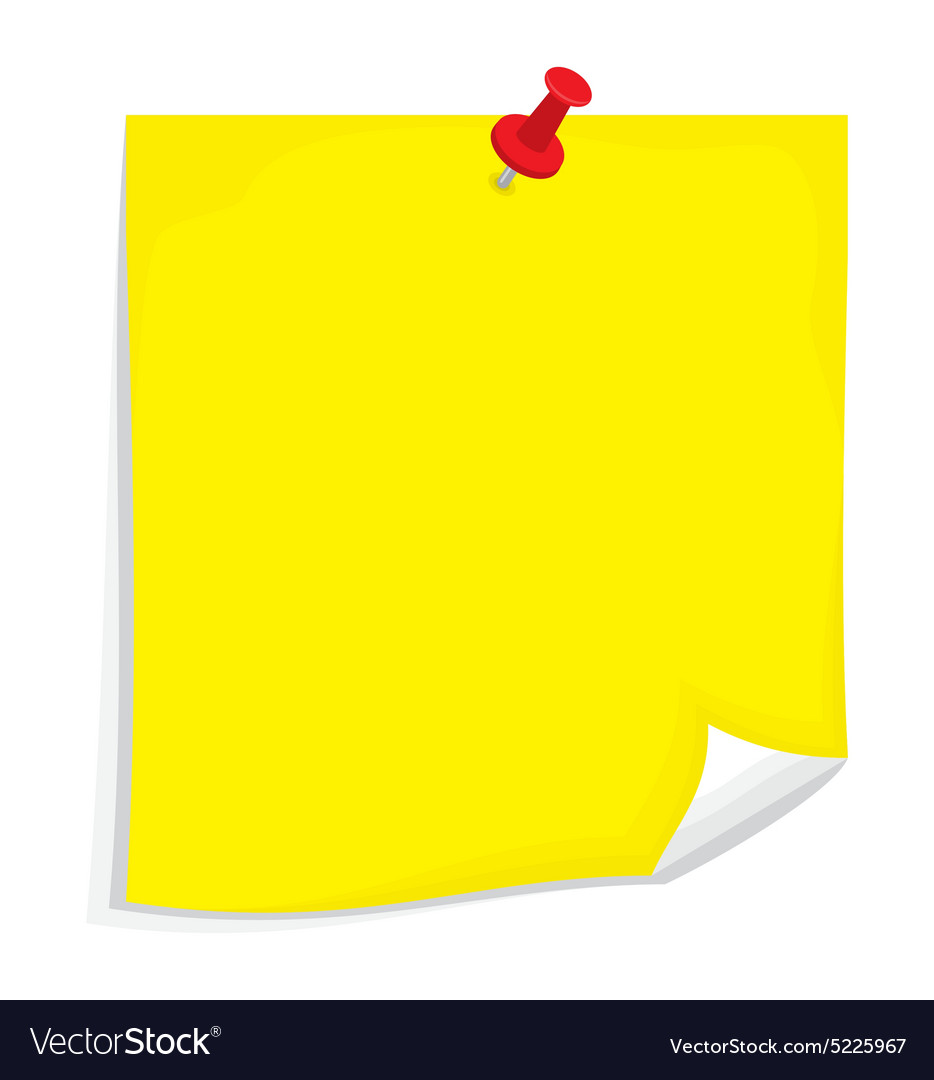 Sticky note1 resize Royalty Free Vector Image - VectorStock