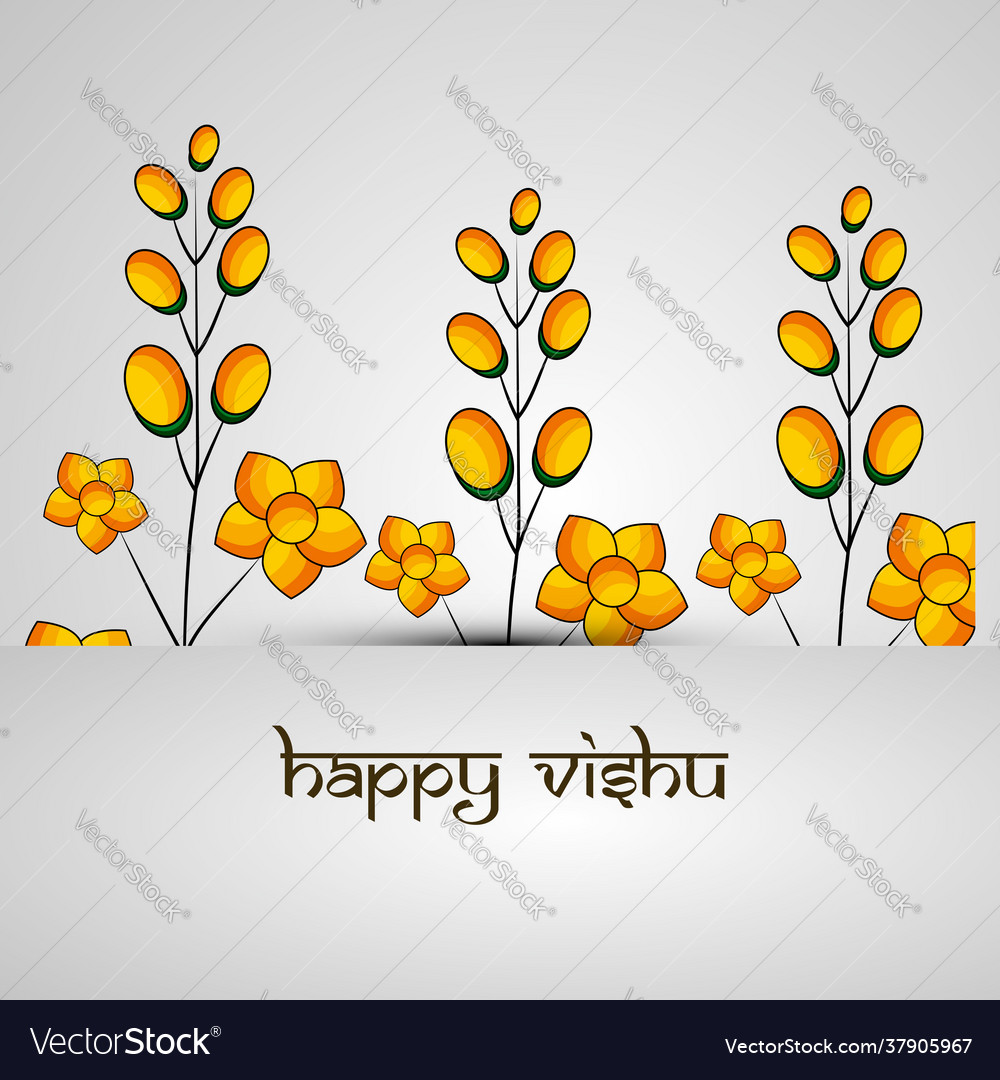 Vishu background vector image Vishu background