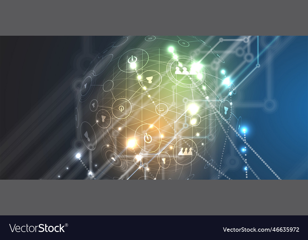 Abstract futuristic circuit computer internet vector image Abstract futuristic circuit computer internet