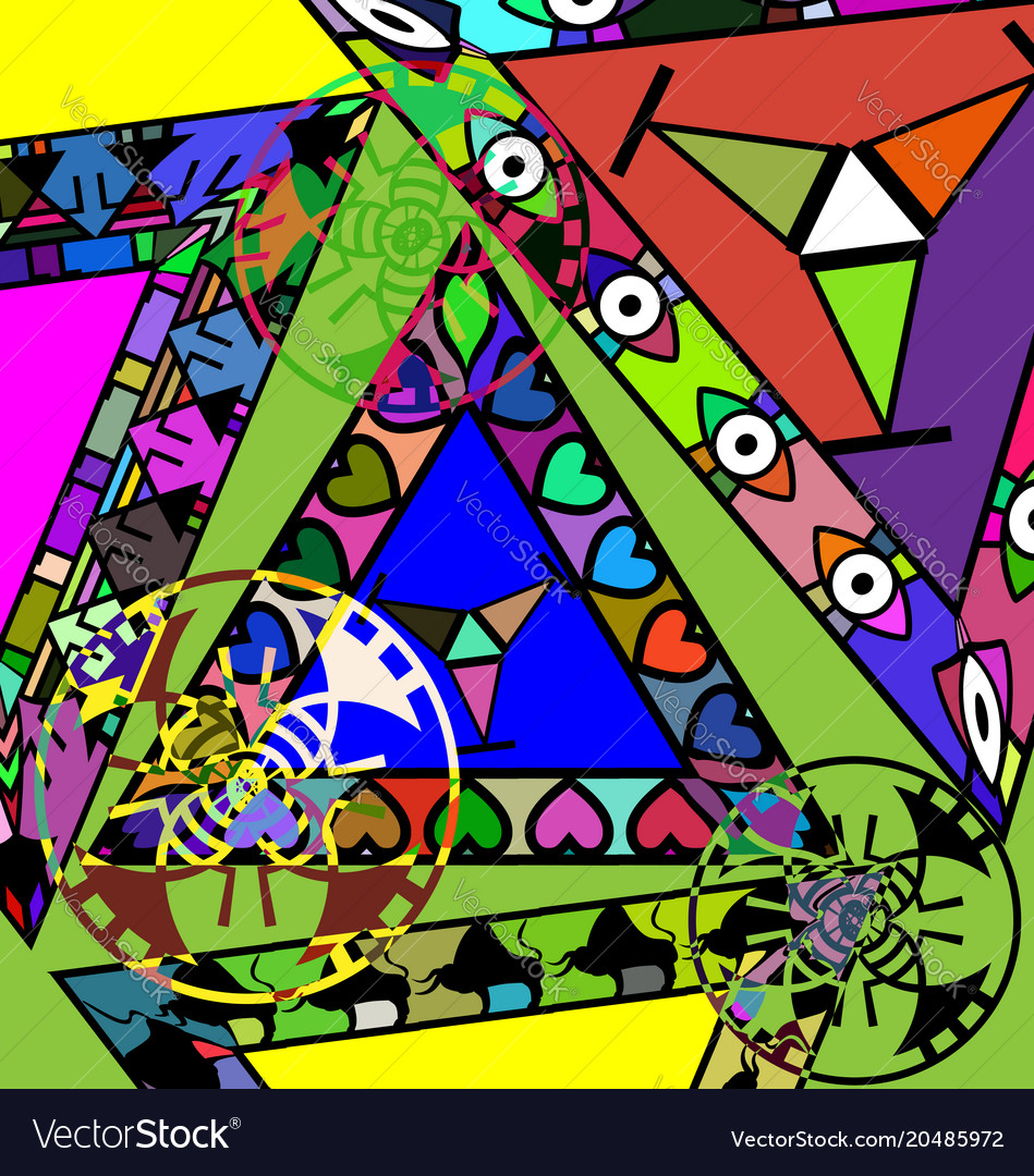 Abstract image of triangles