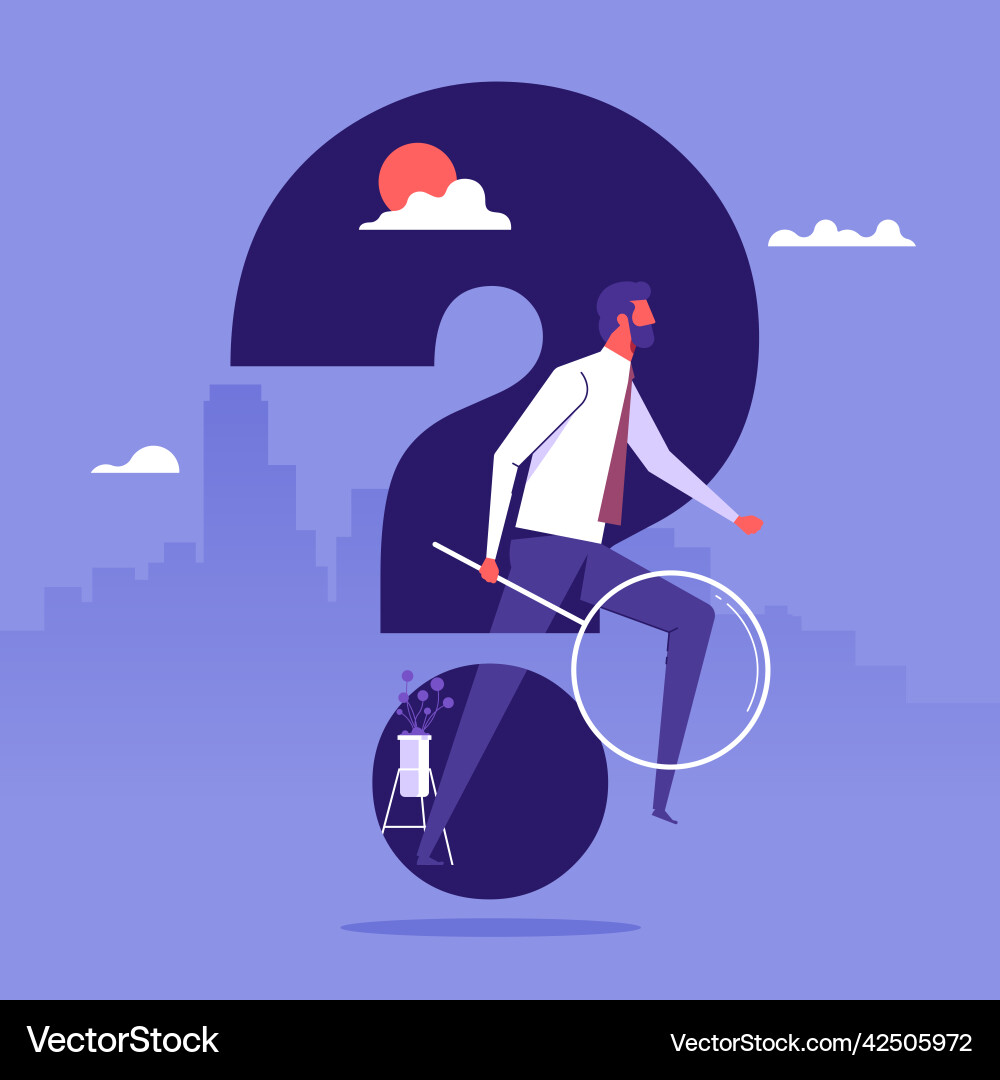 Business solution and solve problem concept Vector Image