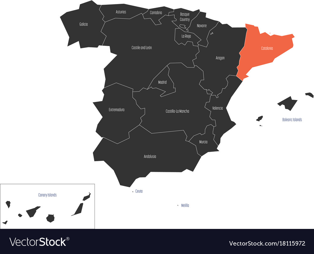 Catalonia Map of Spain