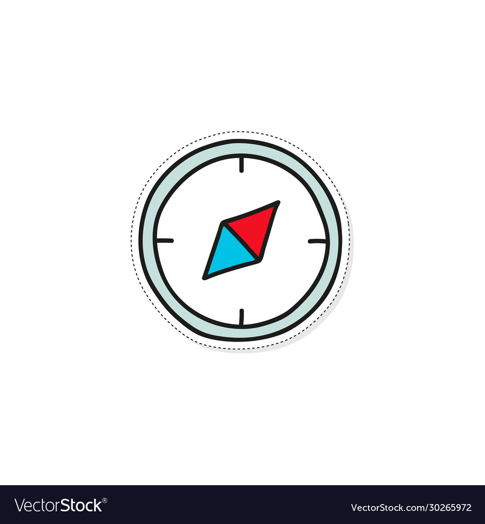 Compass icon vector image Compass icon