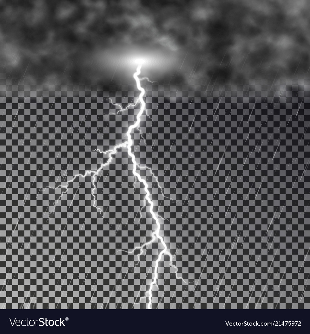 Dark Storm Cloud with Lightning