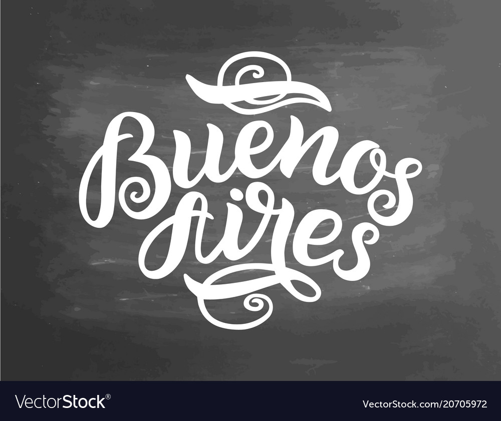 Greetings from buenos aires greeting card vector image Greetings from buenos aires greeting card