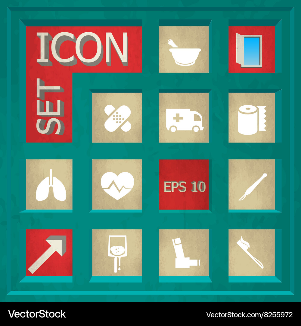 Icon set Royalty Free Vector Image - VectorStock