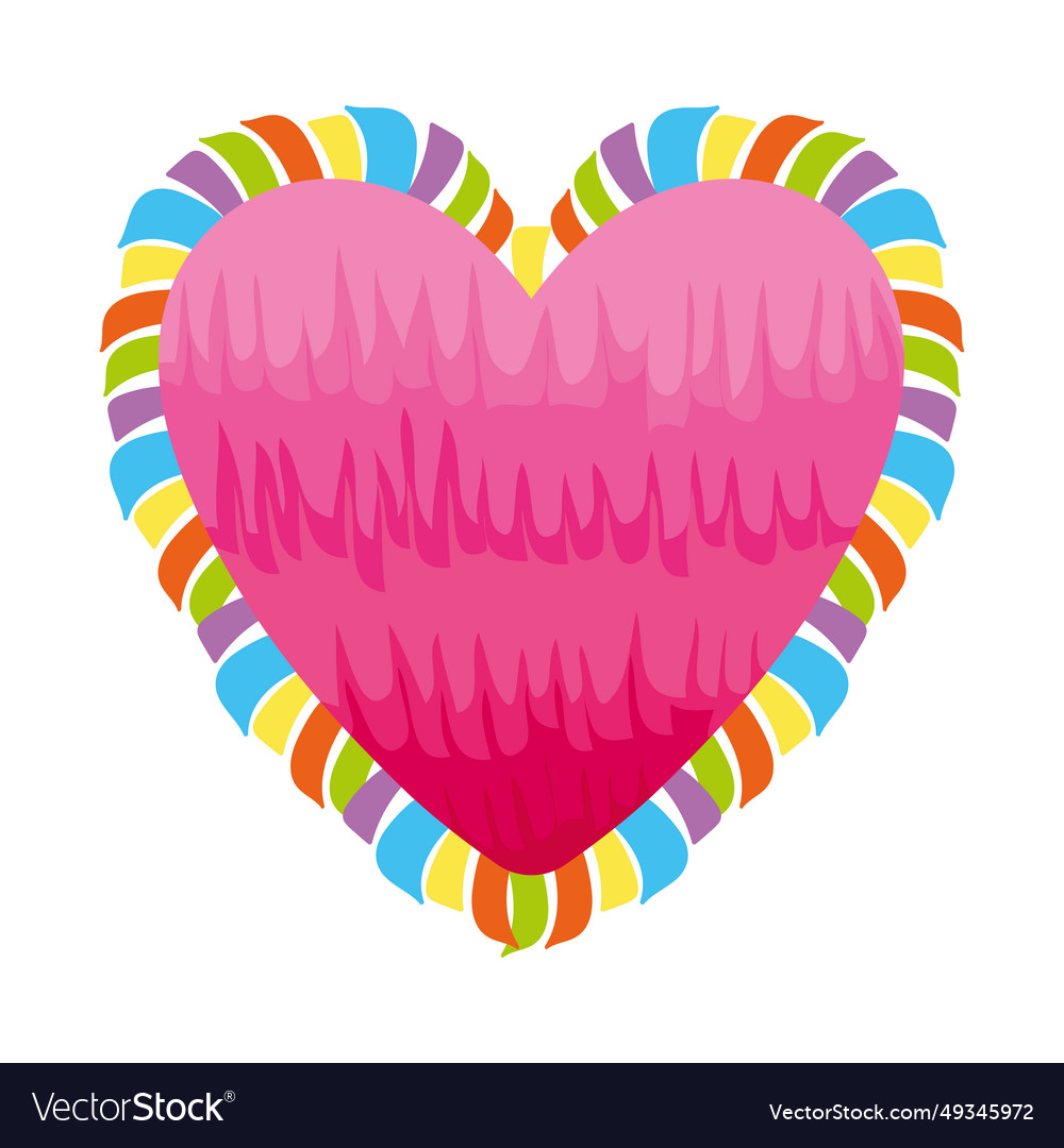 Mexico pinata heart