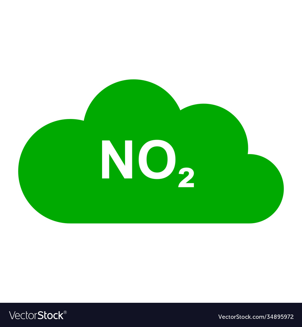 Nitrogen dioxide and cloud Royalty Free Vector Image