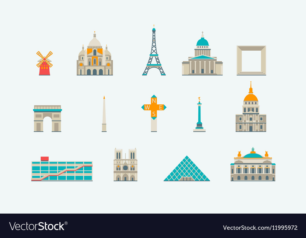 Paris historical and modern building