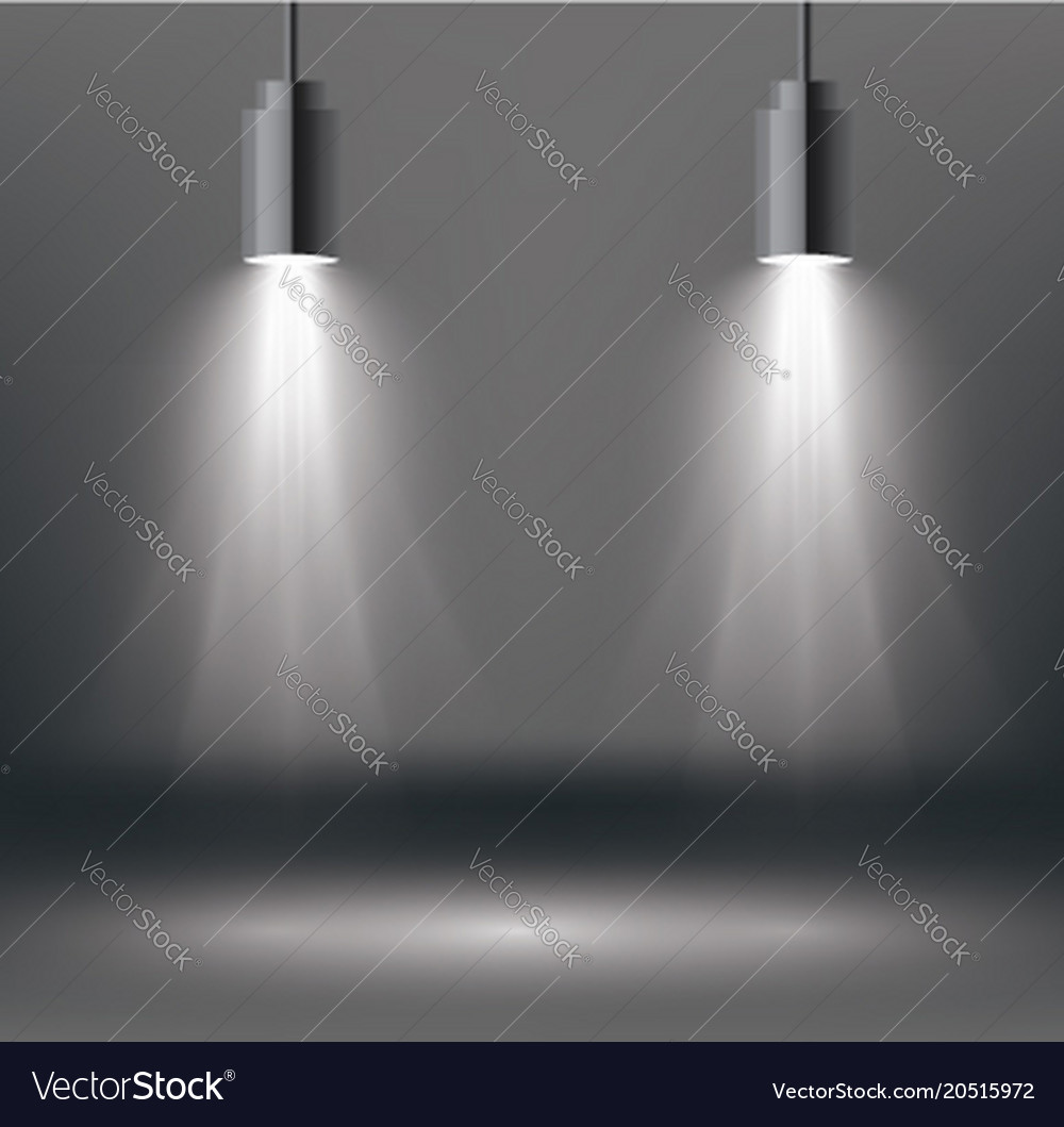 Scene illumination effects with spotlight Vector Image