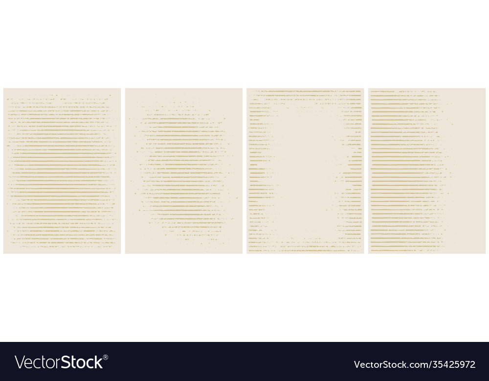 Set horizontal lines grunge texture background