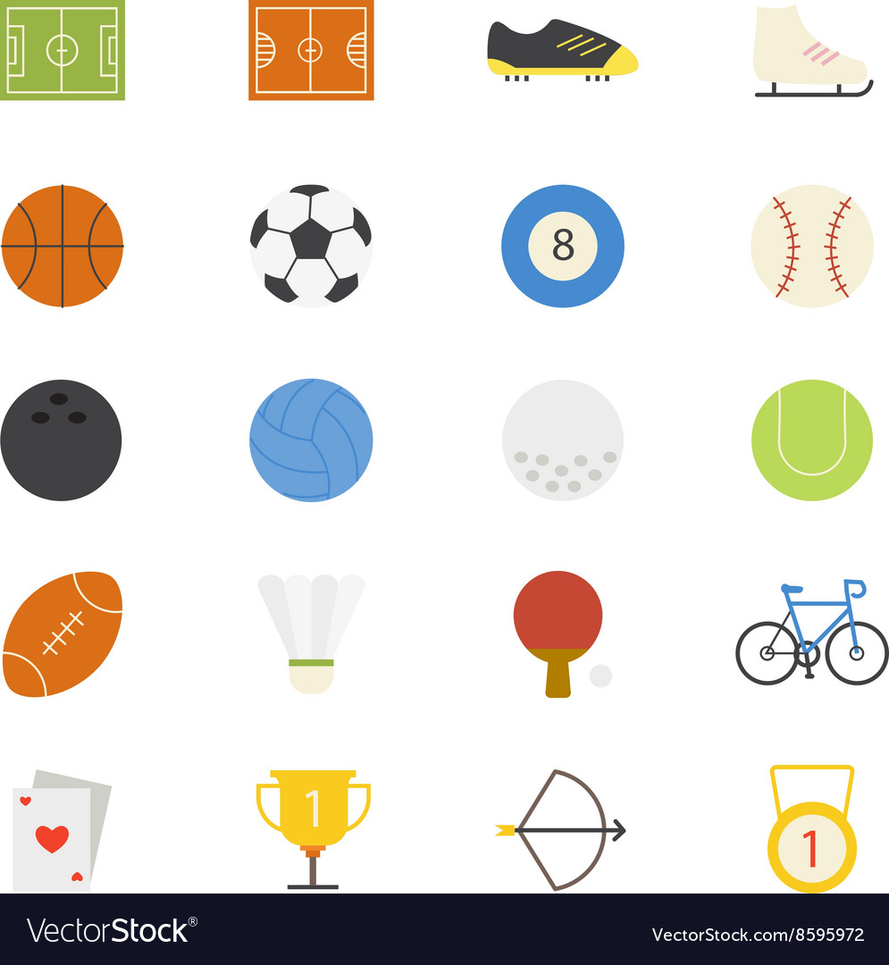Sports Flat Icon Set
