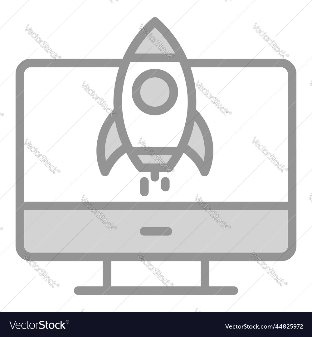 Startup icon user interface as a simple sign