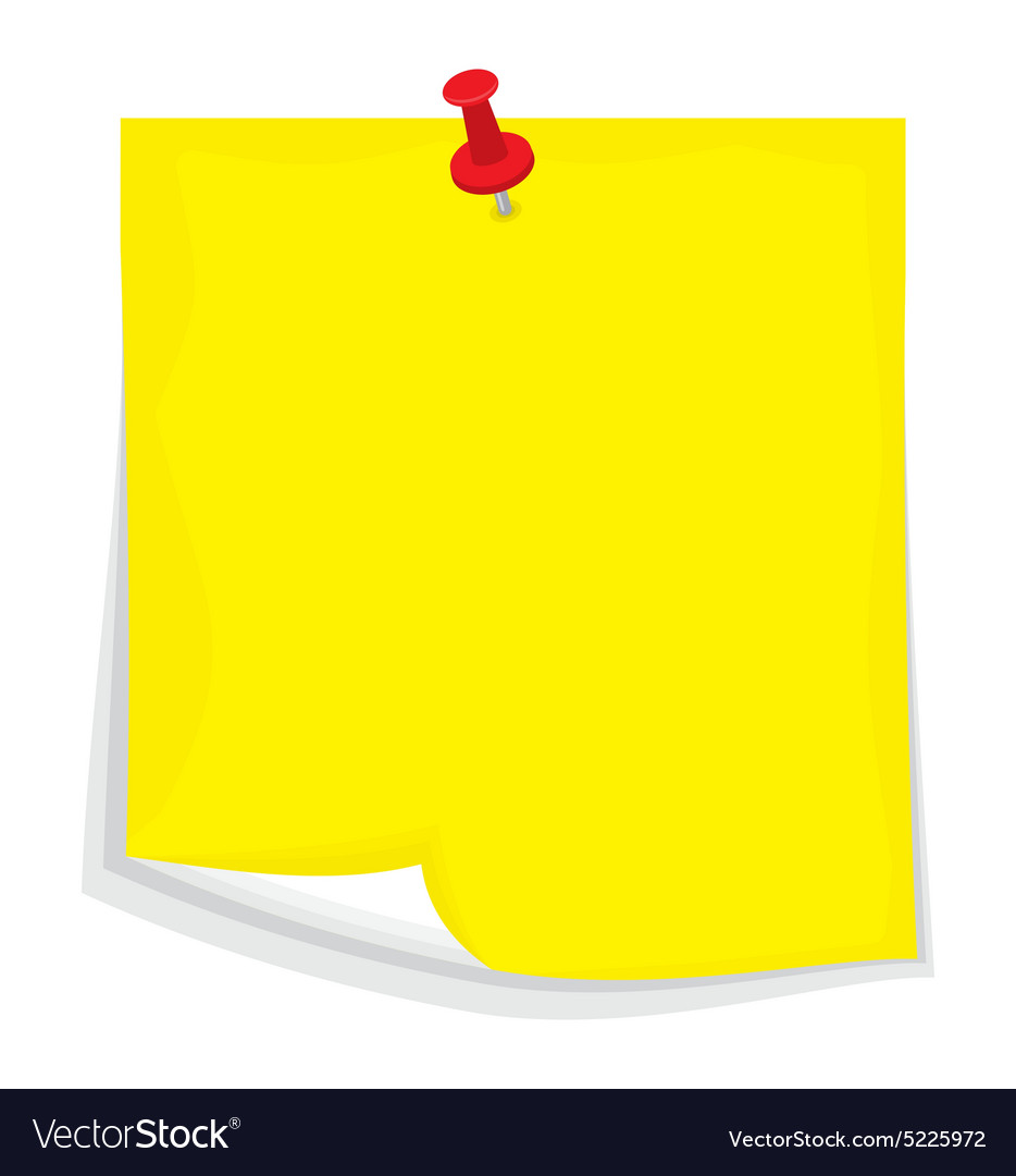 Sticky note4 resize Royalty Free Vector Image - VectorStock