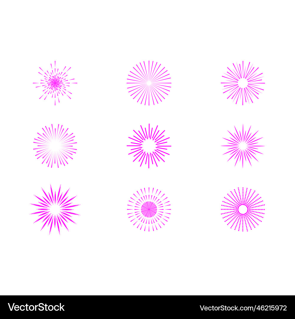 Sun logo icon template Royalty Free Vector Image