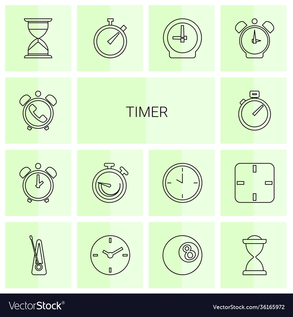 Timer icons