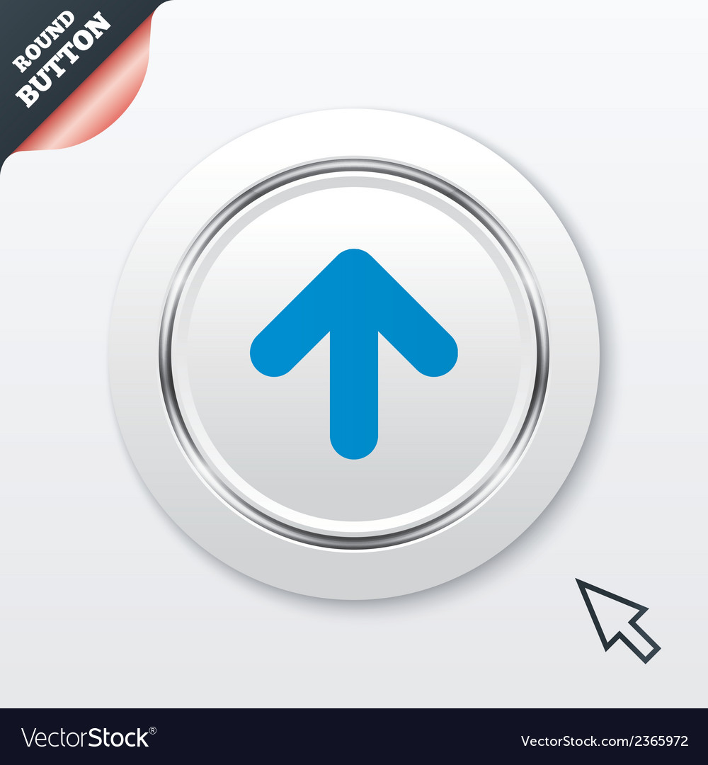 Upload sign icon button