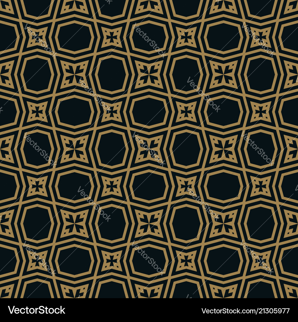 Abstract seamless ornament lines pattern Vector Image