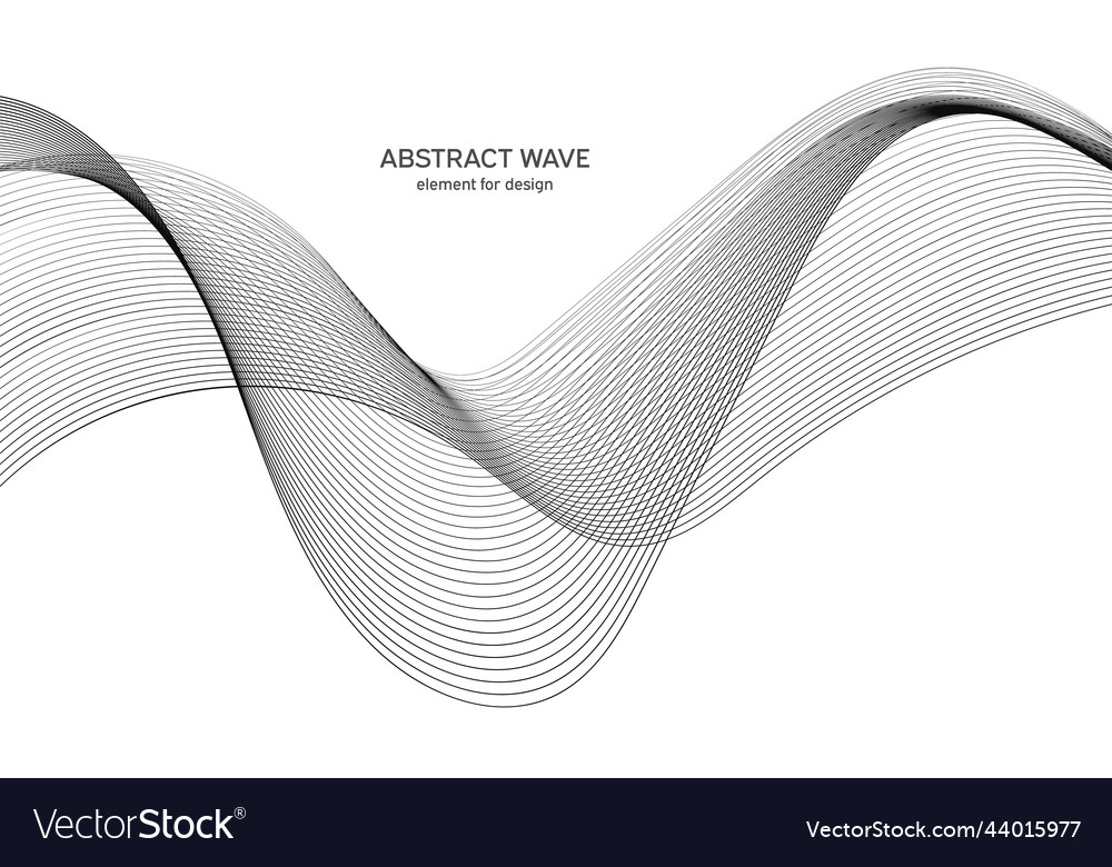 Abstract wave element for design digital vector image Abstract wave element for design digital
