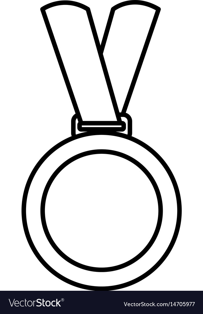 Championship medals isolated icon