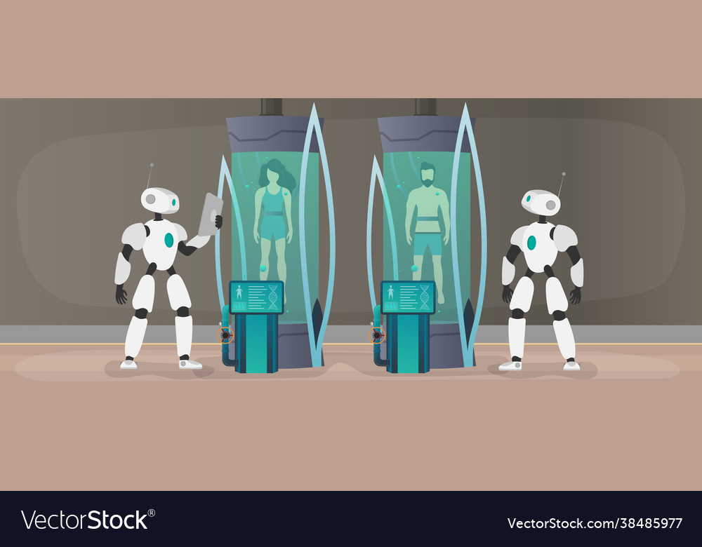Collonization planets robot checks Vector Image Collonization planets robot checks