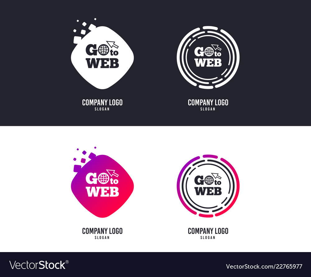 Go to web icon internet access symbol