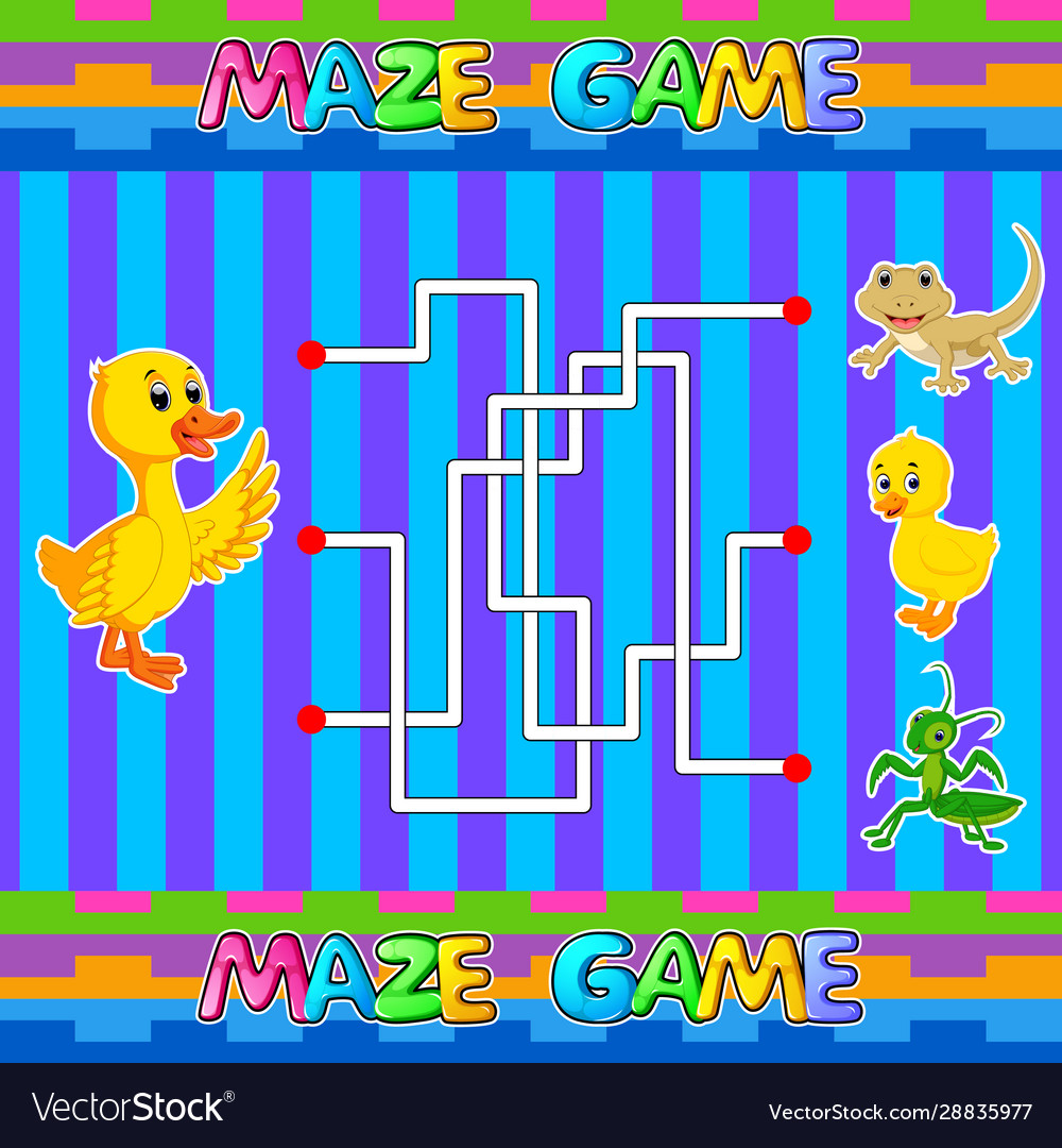 Help duck find right path to baby