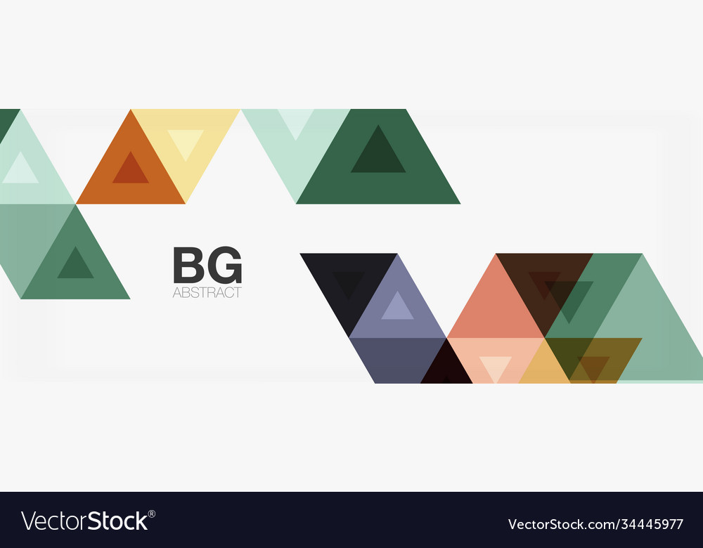 Mosaic triangle pattern abstract background
