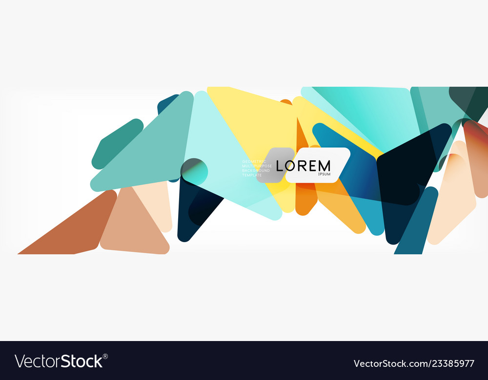 Mosaic triangular low poly style abstract vector image Mosaic triangular low poly style abstract