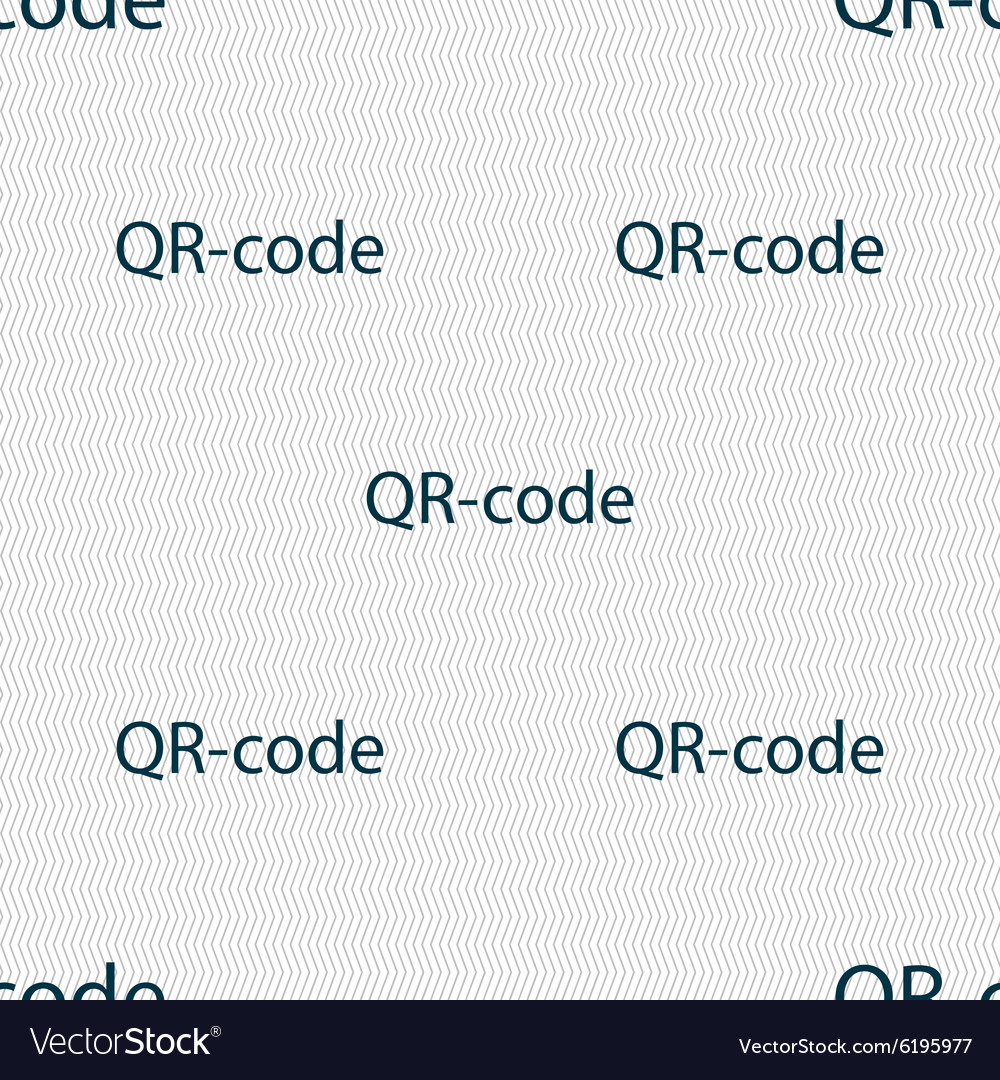 Qr-code sign icon scan code symbol seamless