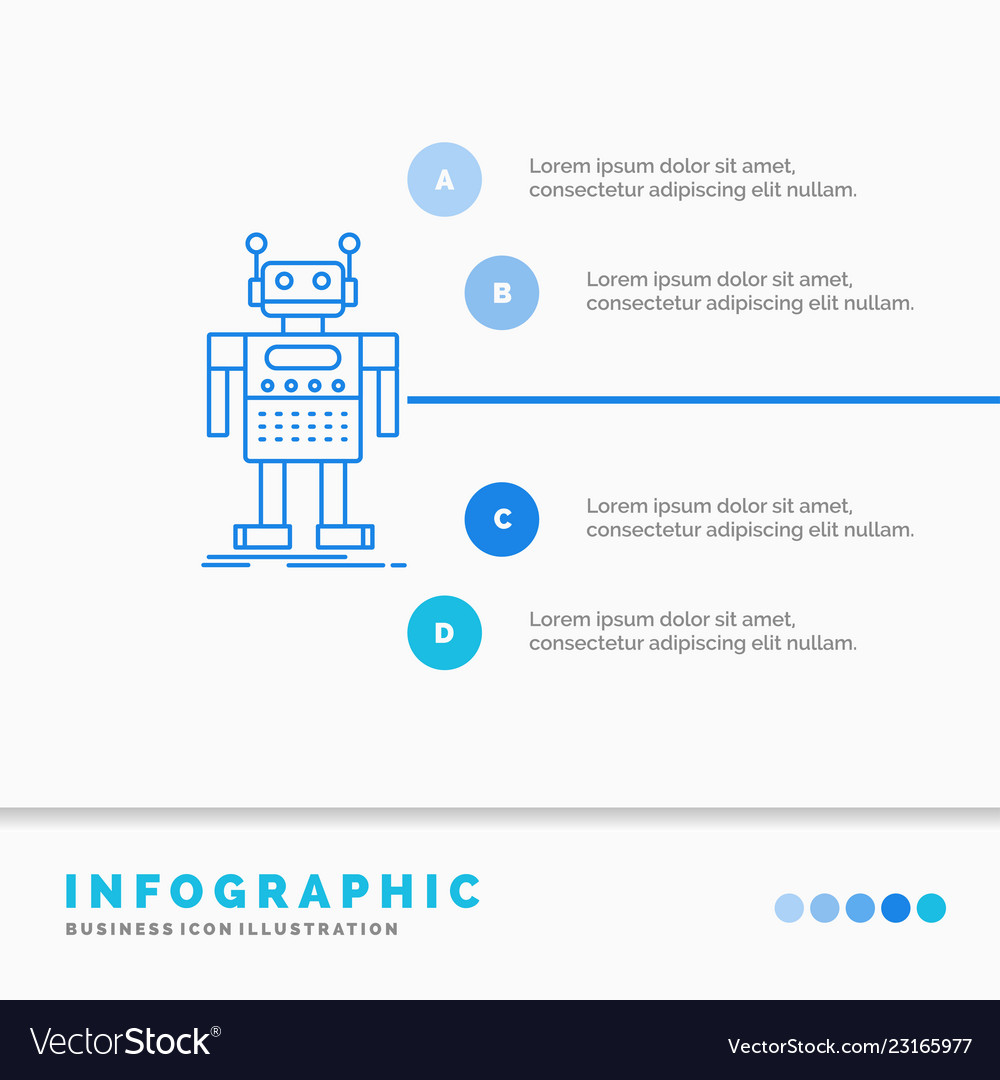 Roboter undroid künstliche Bot-Technologie vector image Roboter undroid künstliche Bot-Technologie
