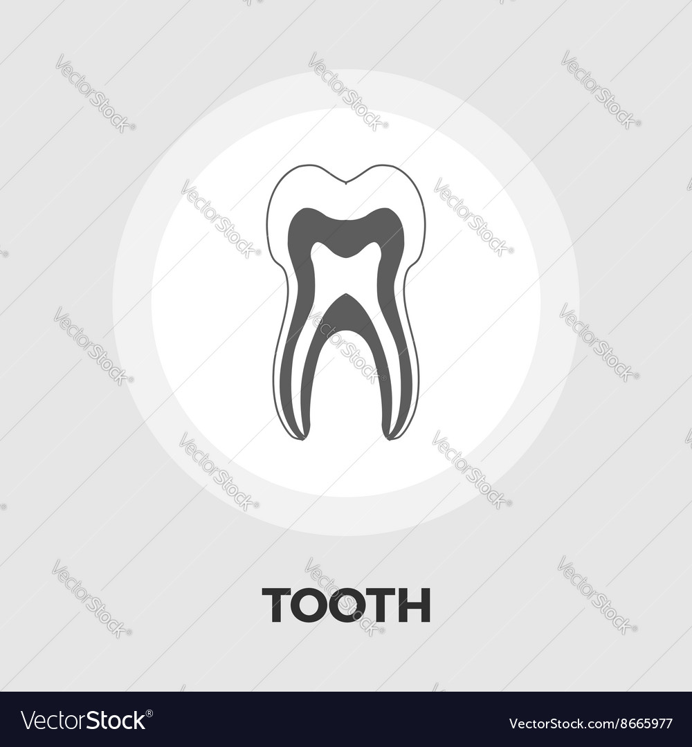 Tooth flat icon