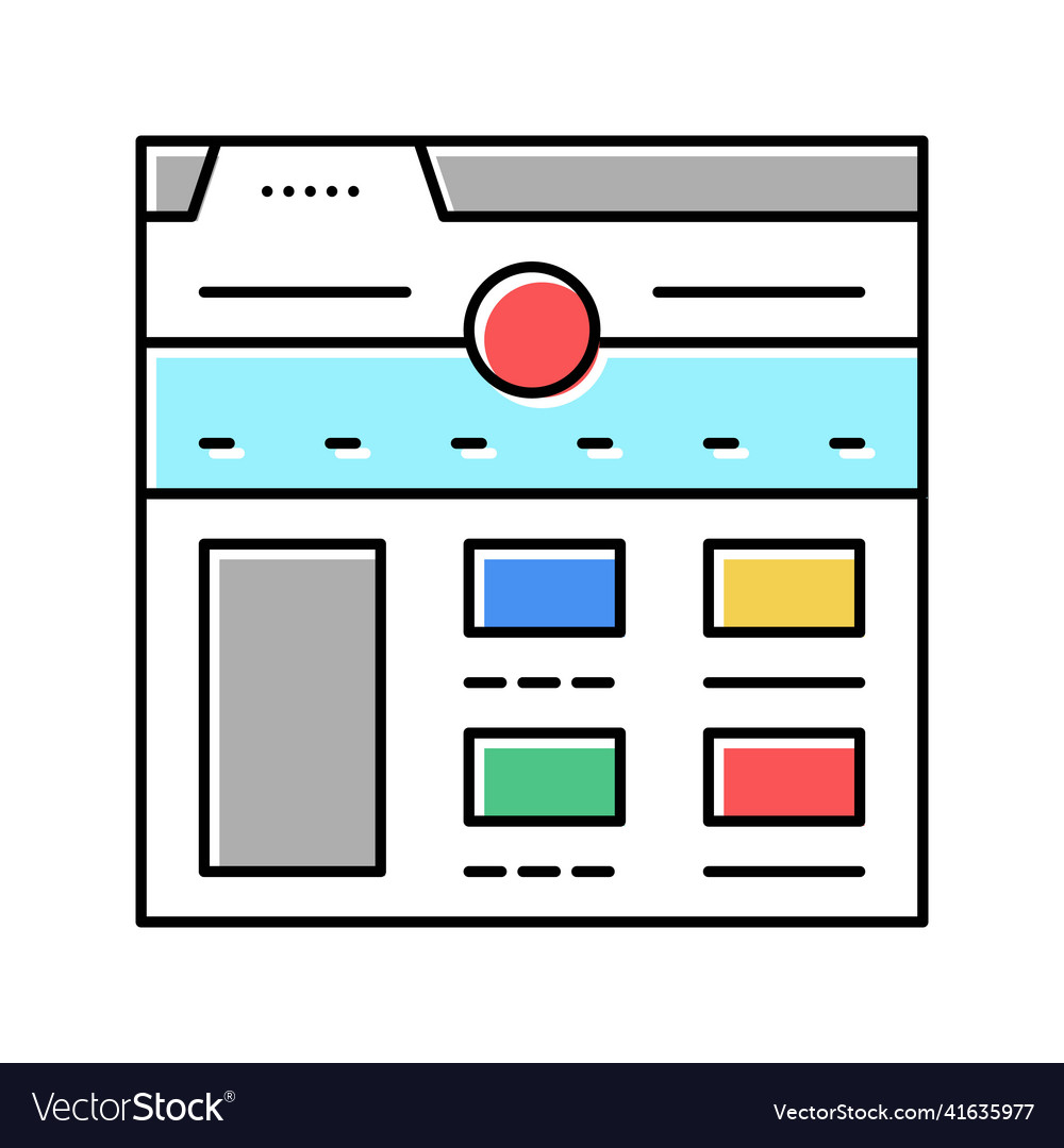 Website creation color icon