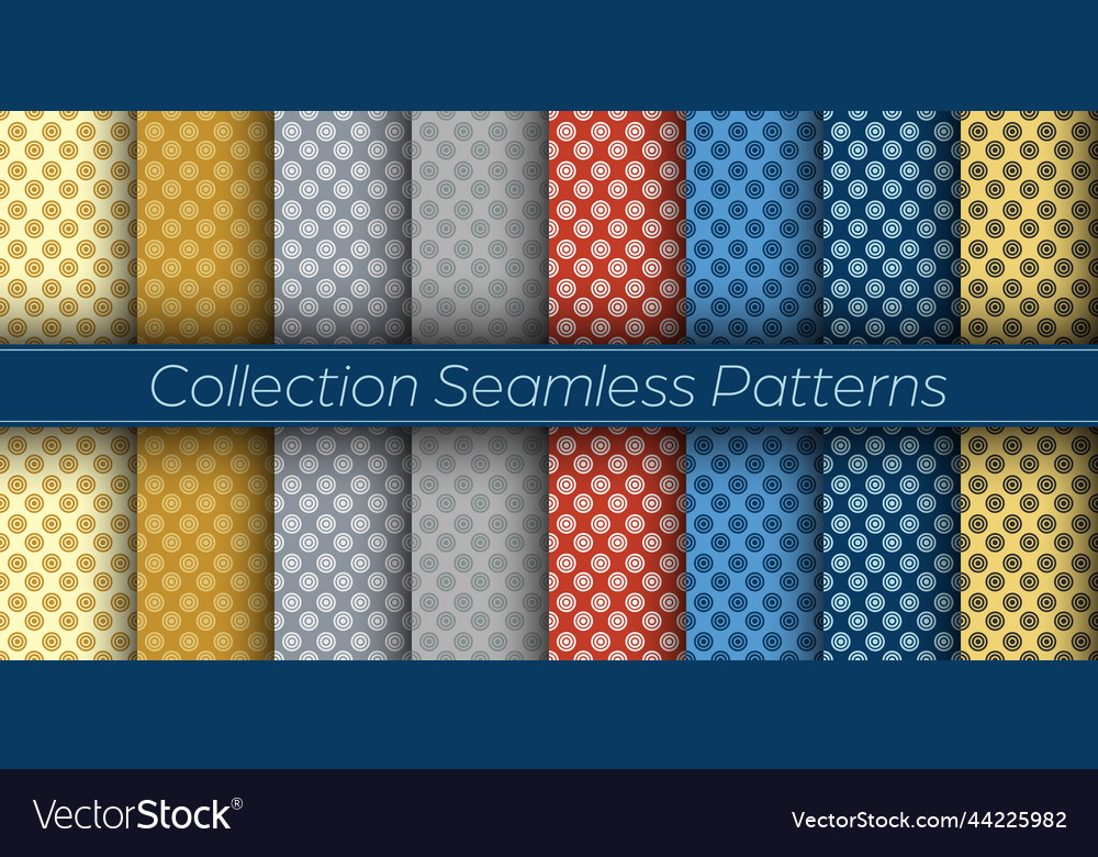 A set of seamless patterns for backgrounds Vector Image A set of seamless patterns for backgrounds