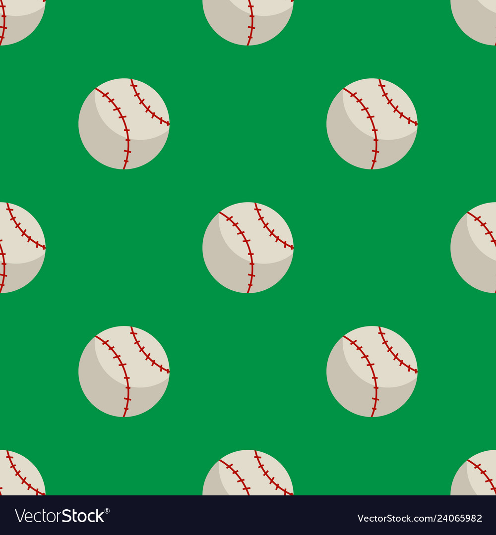 Ball seamless pattern vector image Ball seamless pattern