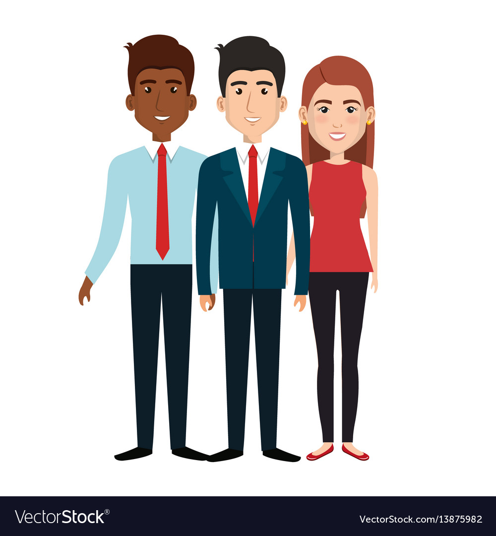 Businesspeople avatars characters icon Royalty Free Vector